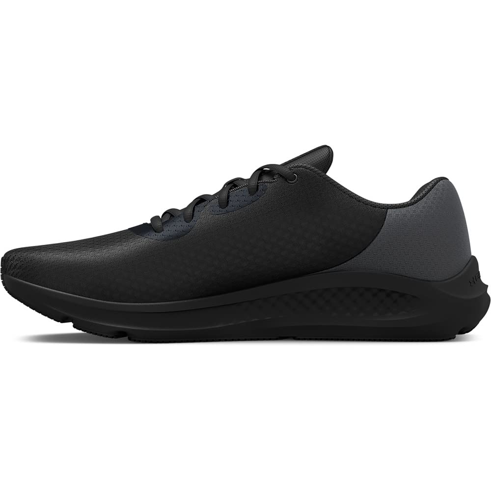 Under Armour Men's Charged Pursuit 3 Running Shoe, Black (002)/Black, 13