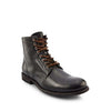 Frye Tyler Lace Up Boots for Men Crafted from Soft Vintage Leather with Blake Construction, Burnished Toe and Heel, and Rubber Inserts on Leather Soles – 5 ¾” Shaft Height, Black - 8 M