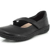 Birkenstock Womens Lora Black Leather Flat - 40 REG