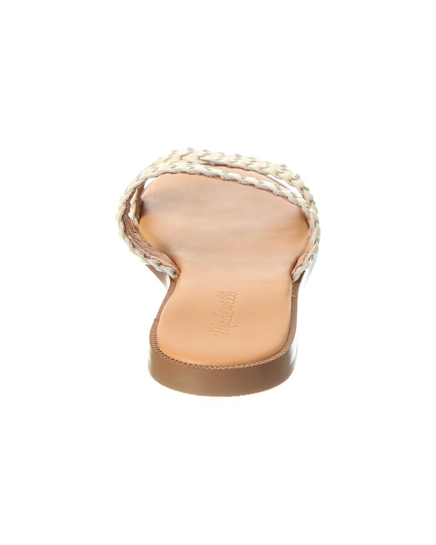 Madewell The Teagan Slide Sandal in Leather Sand 8.5 M