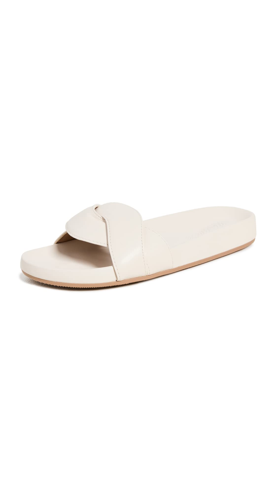 Madewell The Vegan Irina Slide Sandal Pale Oyster 9.5 M