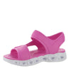 Skechers Foamies Heart Lights Sandal 308045L Girls ToddlerYouth Sandal 2 M US Little Kid Pink