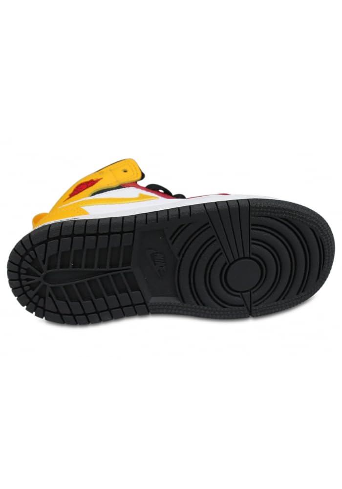 Jordan Baby Boy's 1 Mid SE (Infant/Toddler) Black/University Gold/Gym Red/White 4 Toddler M