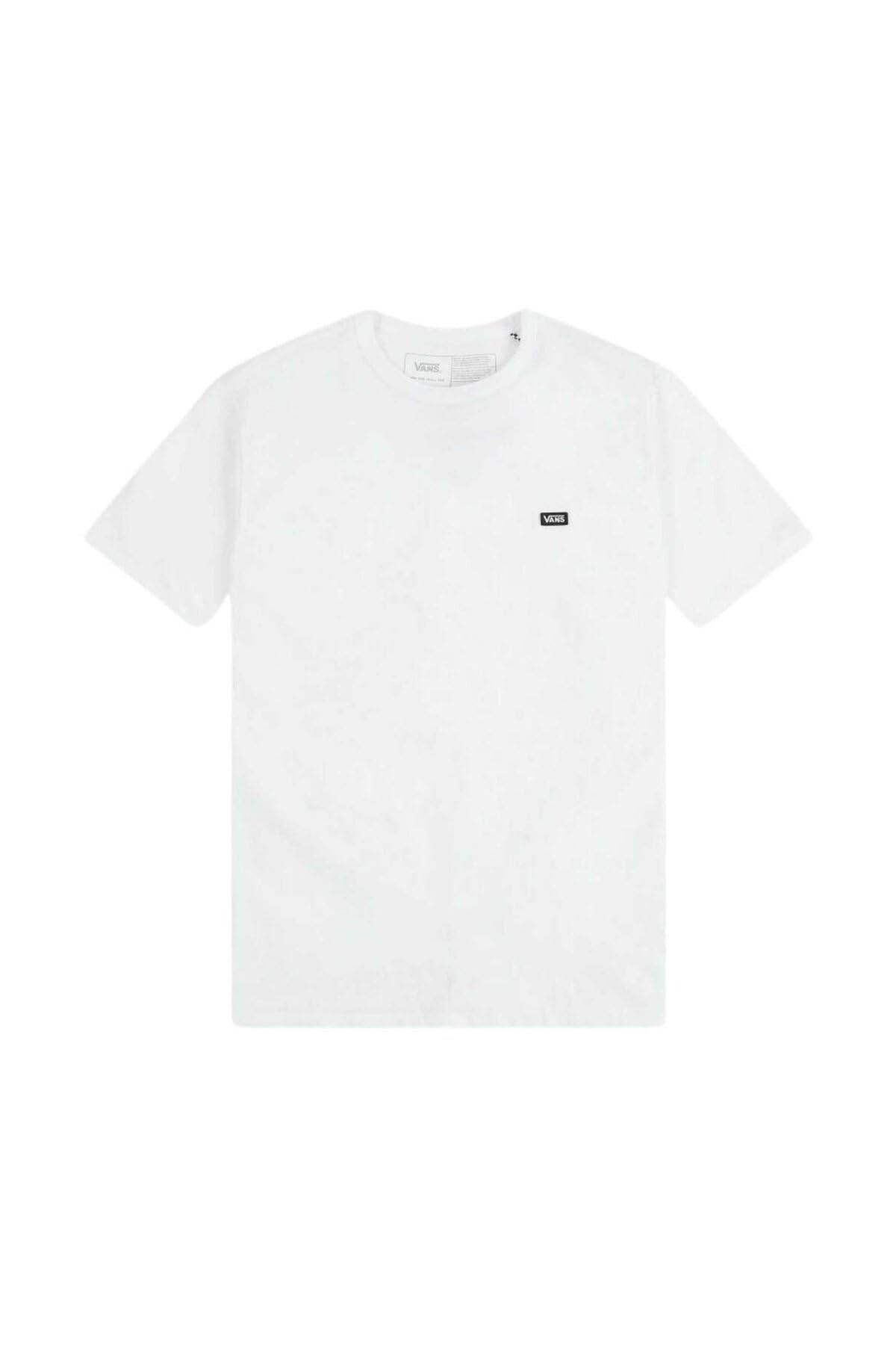 Vans Men's Short Sleeve Tee, (OTW Classic Left Logo) White, Size Small
