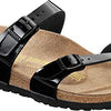 Birkenstock Women's Flip Flops Flo, Black Paint Black, 8.5 Narrow