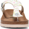 Birkenstock Women's Gizeh Vegan Birko-Flor Watercolor Flower White 41 R