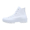 Converse Chuck Taylor All Star Lugged Leather Hi Womens Shoes Size 9, Color: White/Black