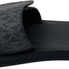 Michael Kors MK Signature Logo Print Wade Slide (Black, 11, us_footwear_size_system, adult, women, numeric, medium, numeric_11)