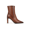 Franco Sarto Womens Appia Pointed Toe Dress Bootie Tobacco Brown Leather 7.5 M