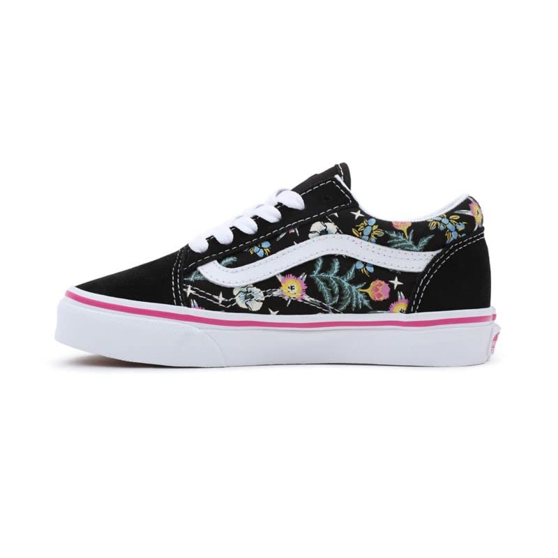 Vans Old Skool Zip Kids Floral Black Size 10.5