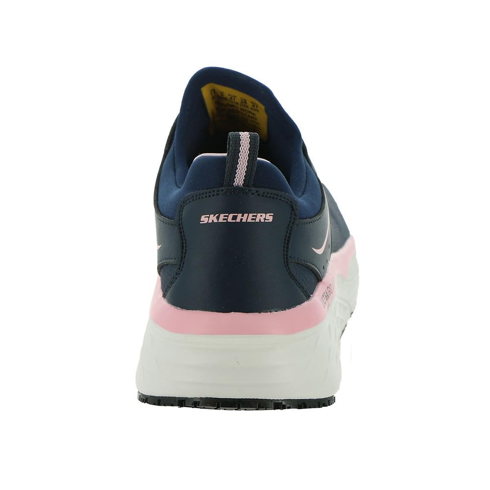 Skechers Work Max Cushioning Elite SRRastip Womens Oxford 11 BM US NavyPink