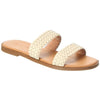 Madewell The Teagan Slide Sandal in Leather Sand 8.5 M