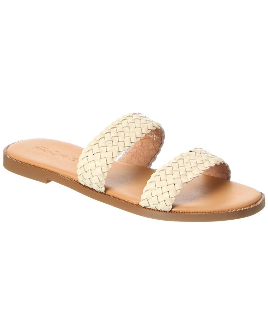 Madewell The Teagan Slide Sandal in Leather Sand 6.5 M