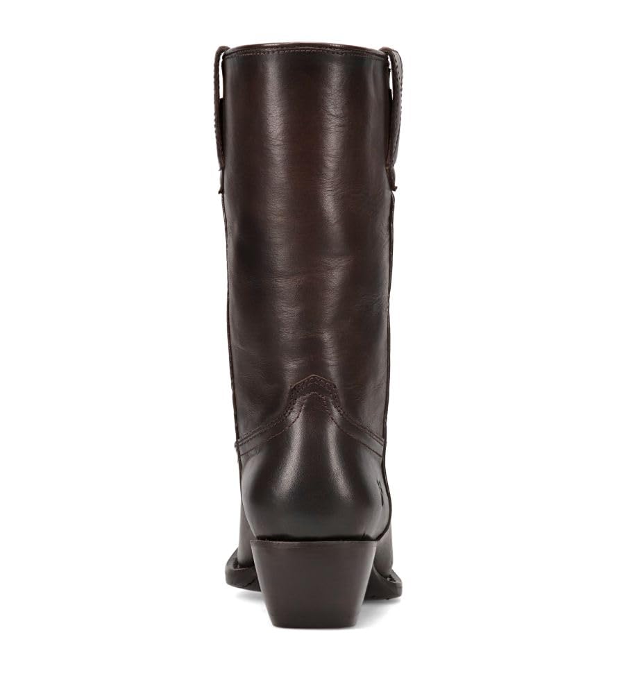 Frye Women's Sacha Mid Pull On Boot, Chocolate - Volterra Leather - 8.5M