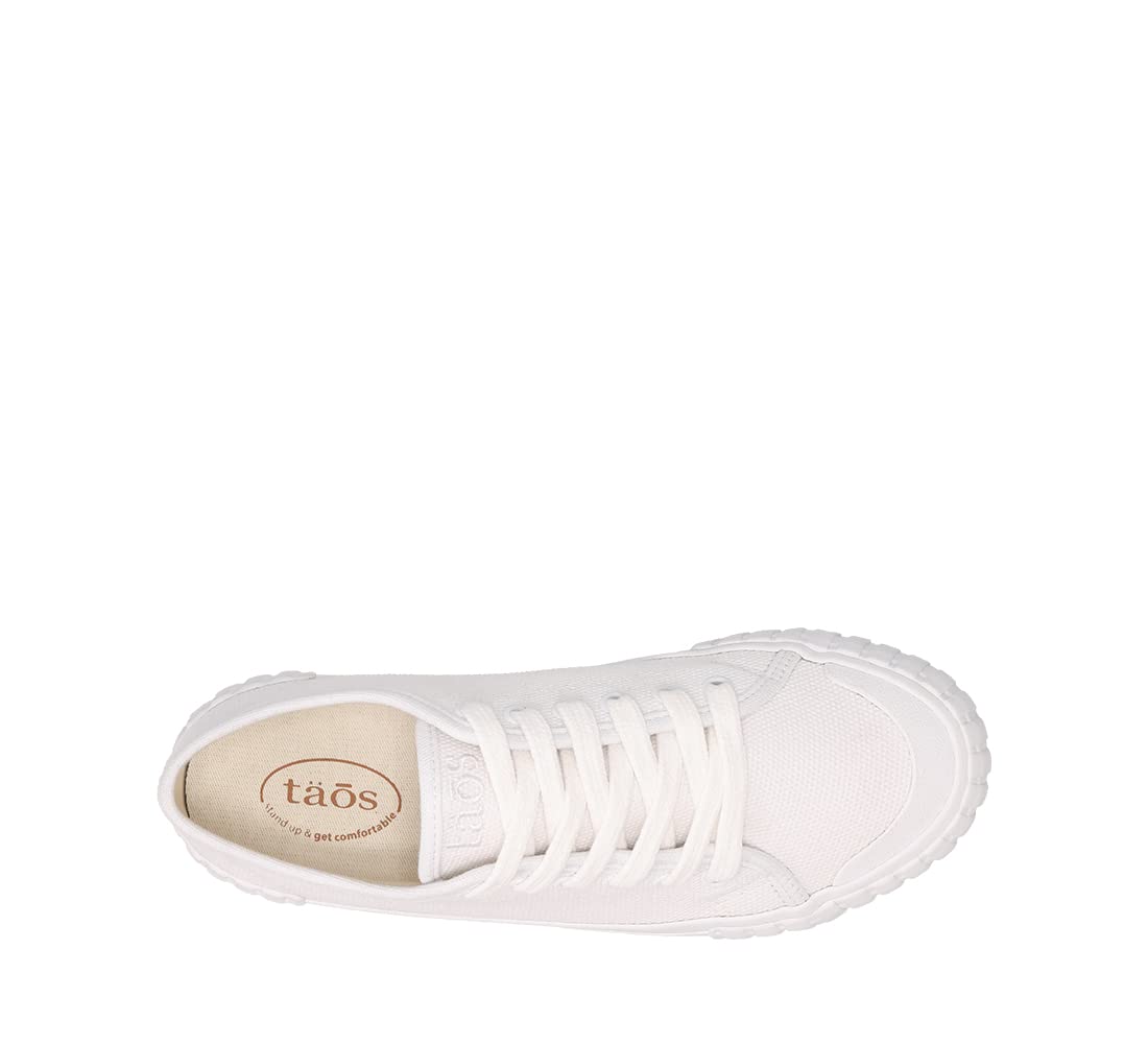 Taos Footwear Women's One Vision White Sneaker 10 (M) US