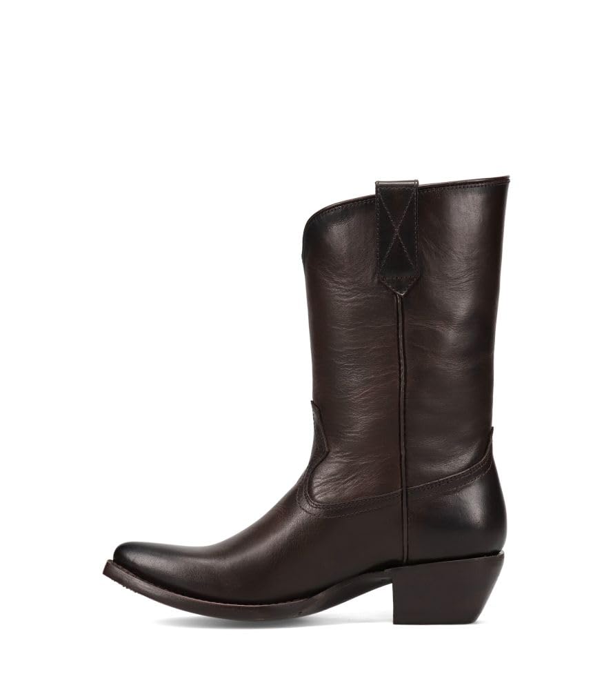 Frye Women's Sacha Mid Pull On Boot, Chocolate - Volterra Leather - 8.5M