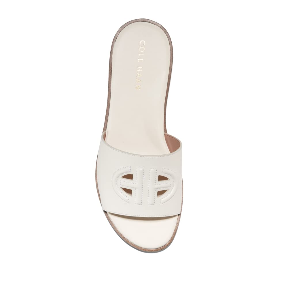 Cole Haan Women's Flynn Logo Slide Sandal, EGRET LTR, 5.5