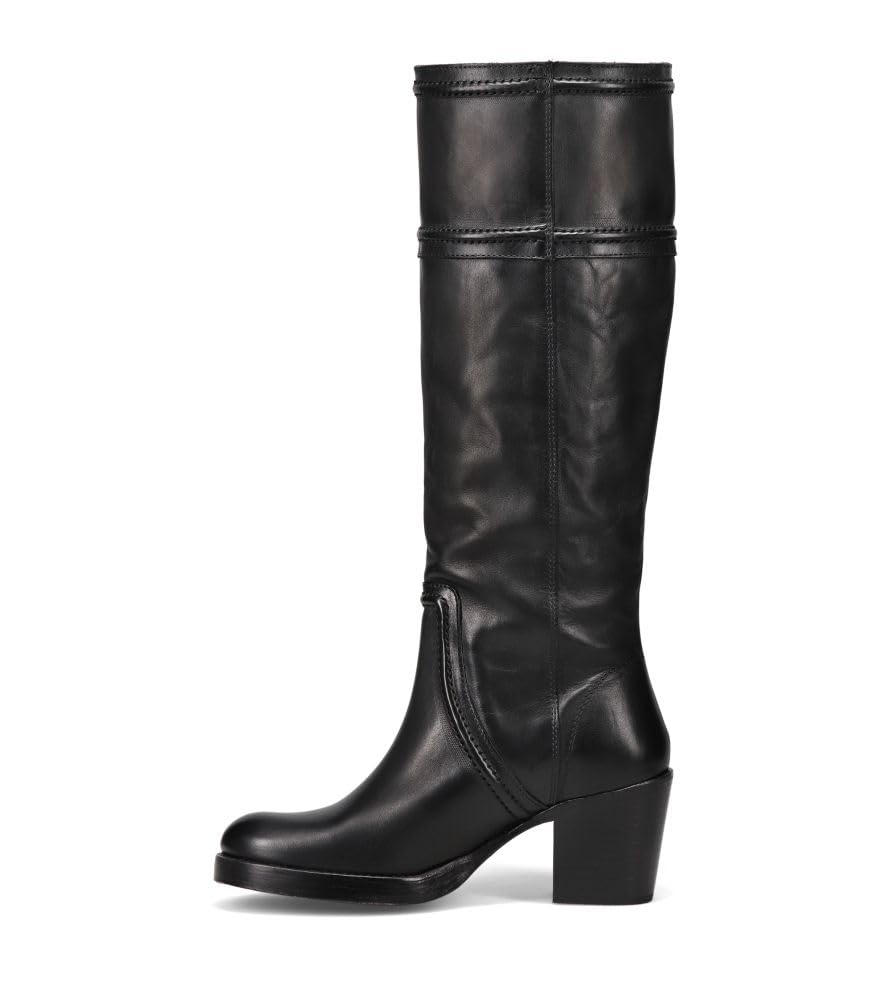 Frye Jean Tall Pull On Boot for Women - Premium Leather, Stylish Design, Durable Outsole, Comfortable Fit, Black - 10M