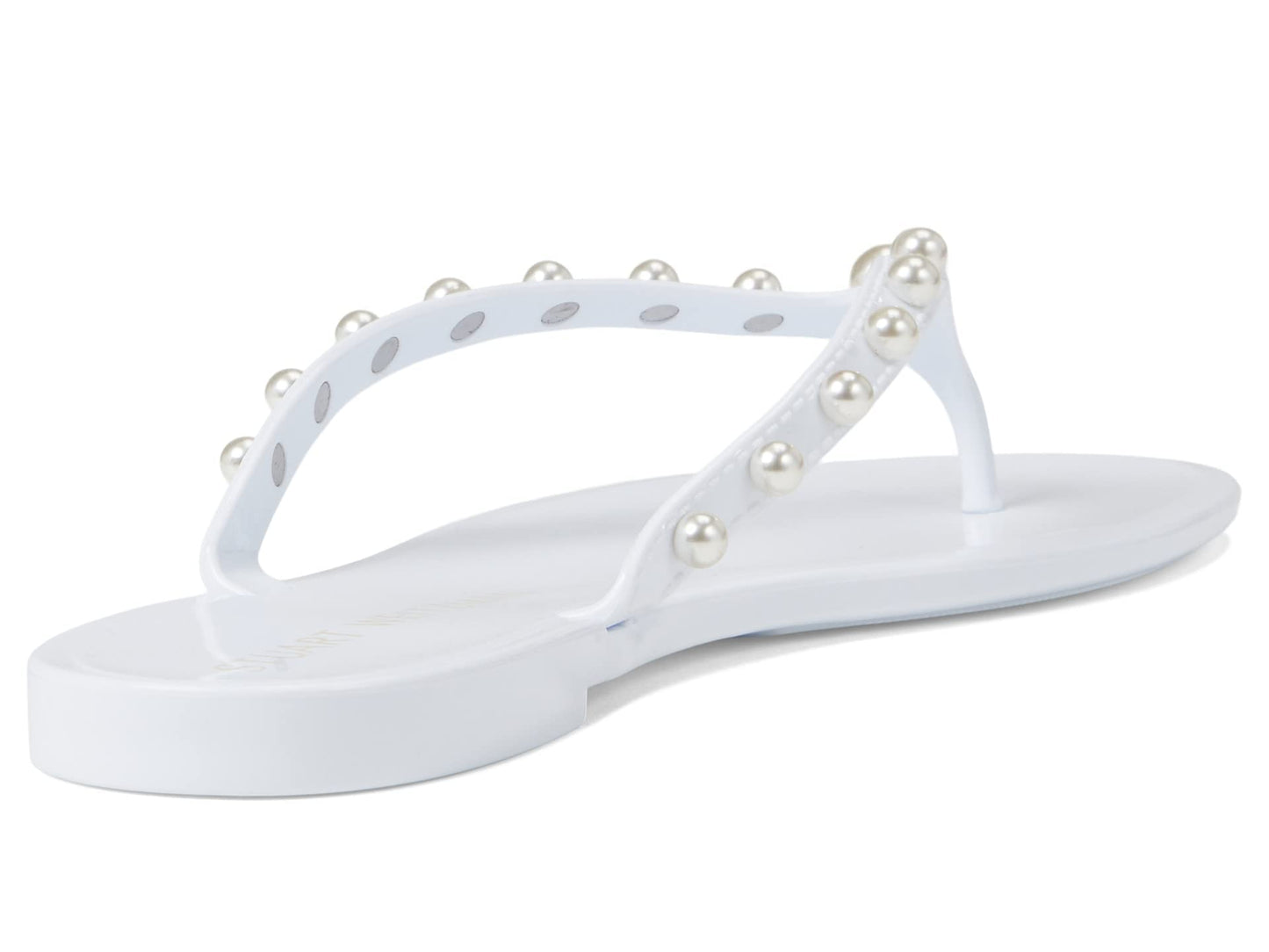 Stuart Weitzman Goldie Jelly Flip-Flop White 11 B