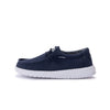 HEYDUDE Boy's Wally Youth Multiple Colors | Boys Shoes | Boy's Lace Up Loafers | Comfortable & Light-Weight Navy
