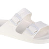 Birkenstock Unisex Arizona Essentials Slide-On Sandal, White, 10-10.5 Narrow Women/8-8.5 Narrow Men, 41EU