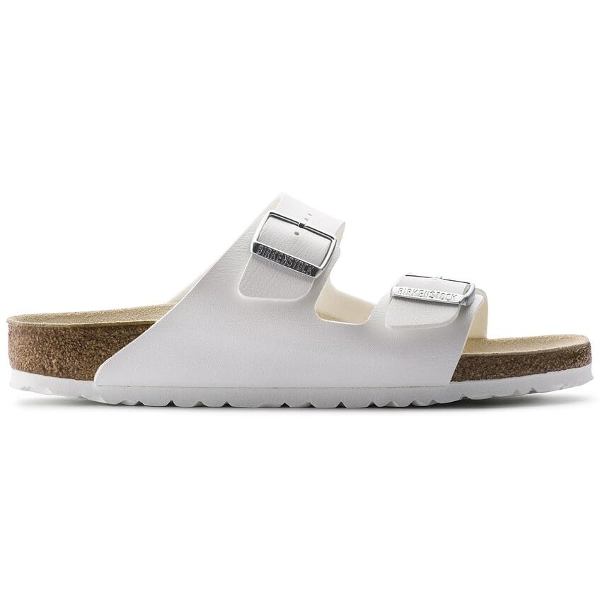 Birkenstock Women's Closed Shoes Sandal, White, 24.0 cm