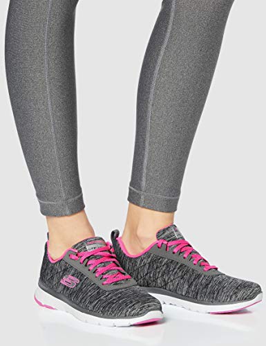 Skechers Women's Flex Appeal 3.0, BKHP, 7.5