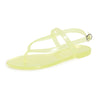 Stuart Weitzman Summer Jelly Sandal Electric Lime 6 B