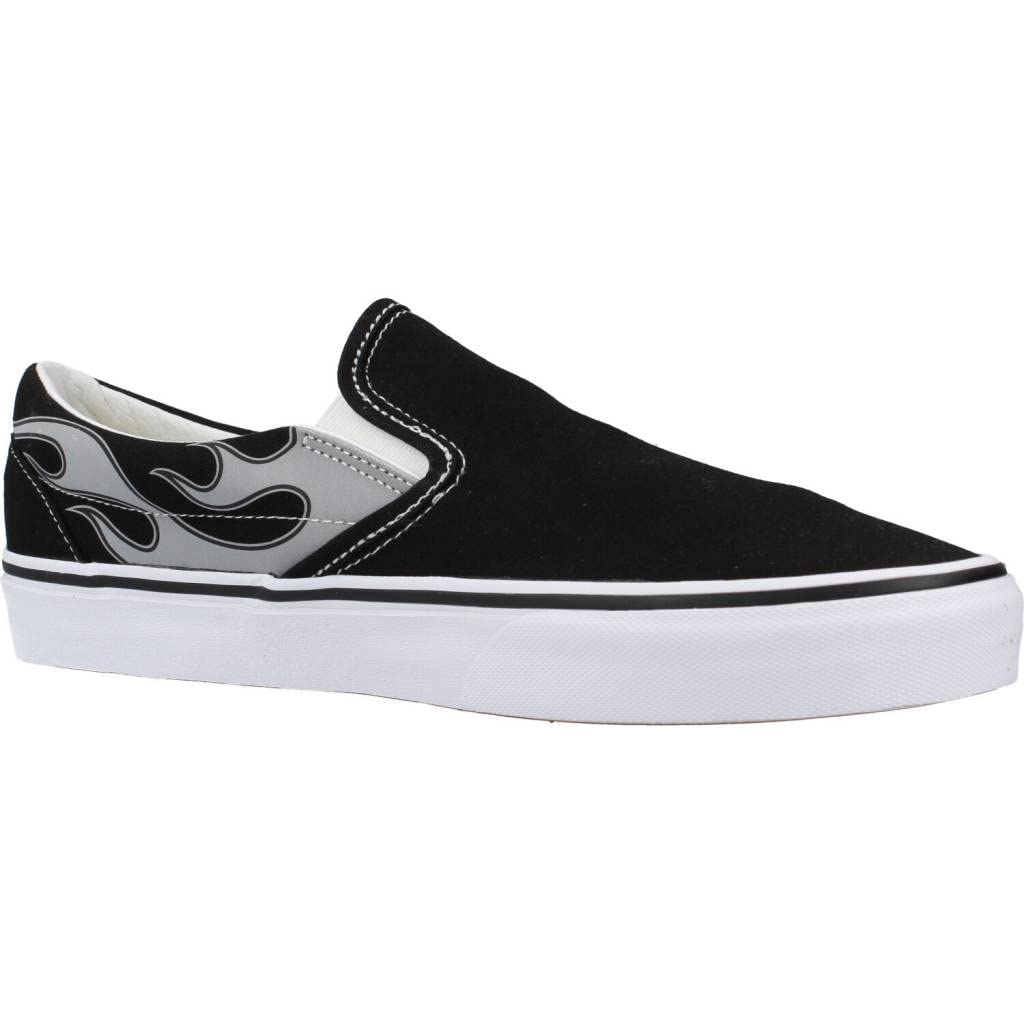 Vans Men's Classic Slip On, Reflective Flame/Black, Size 10.5