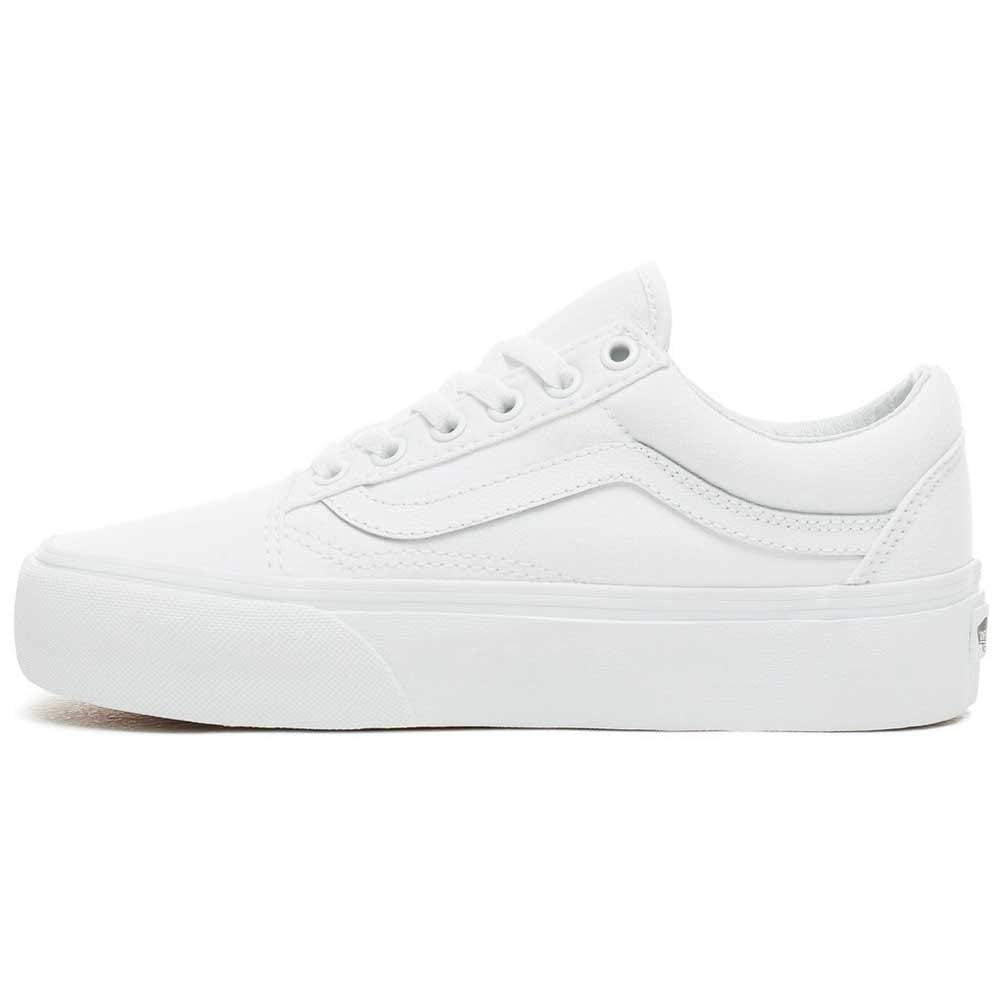 Vans Old Skool Platform True White Men's 10, Women's 11.5