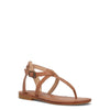 Frye Taylor Women’s Sandals - Soft Full-Grain Leather with Padded Footbed, Adjustable Ankle Strap, and Flexible Rubber Outsole with Low Heel, Tan - 8M