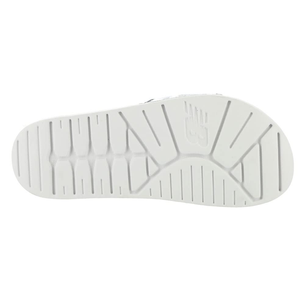 New Balance Women's 200 V1 Slide Sandal, White/Vibrant Violet/Surf, 8 Medium US