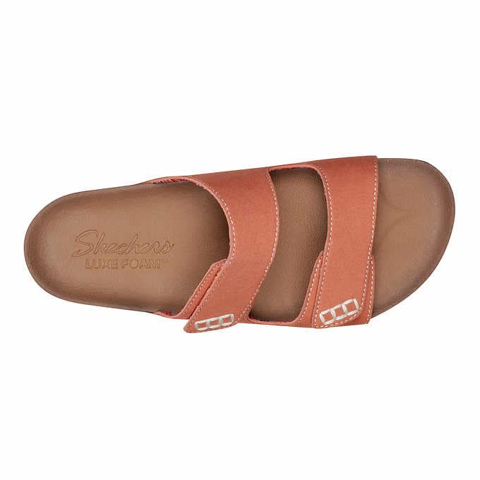 Skechers Ladies' Two Strap Sandals, Pink, 10