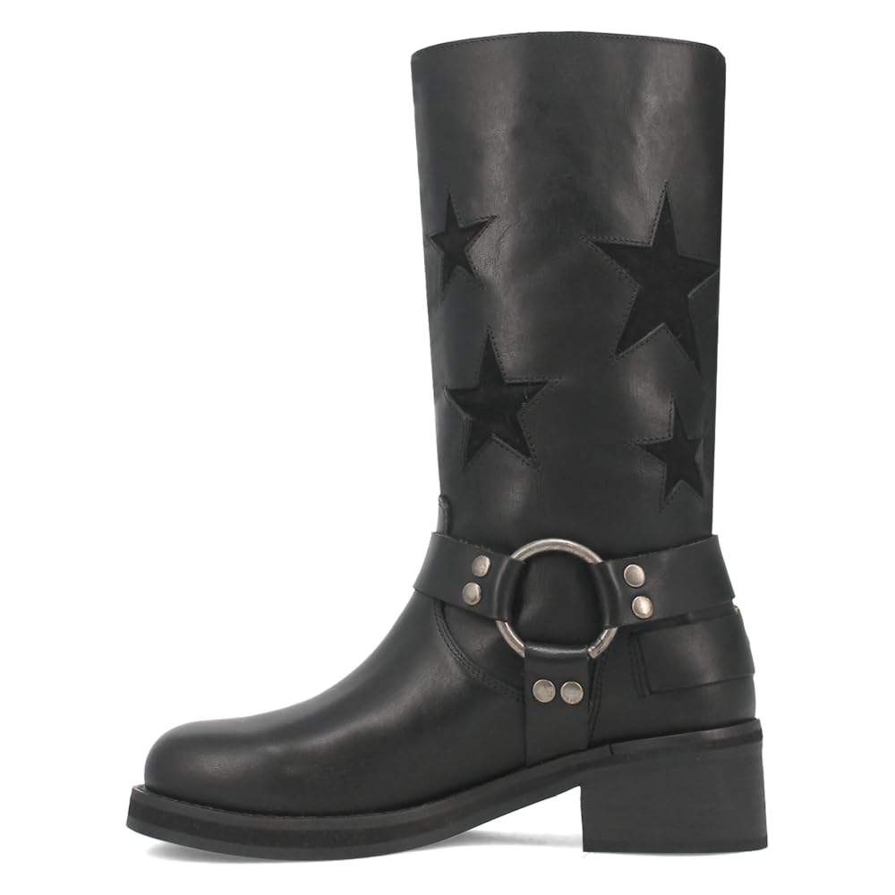 Dingo, Women's, Blacklist Leather Boots, Black, 11, Medium
