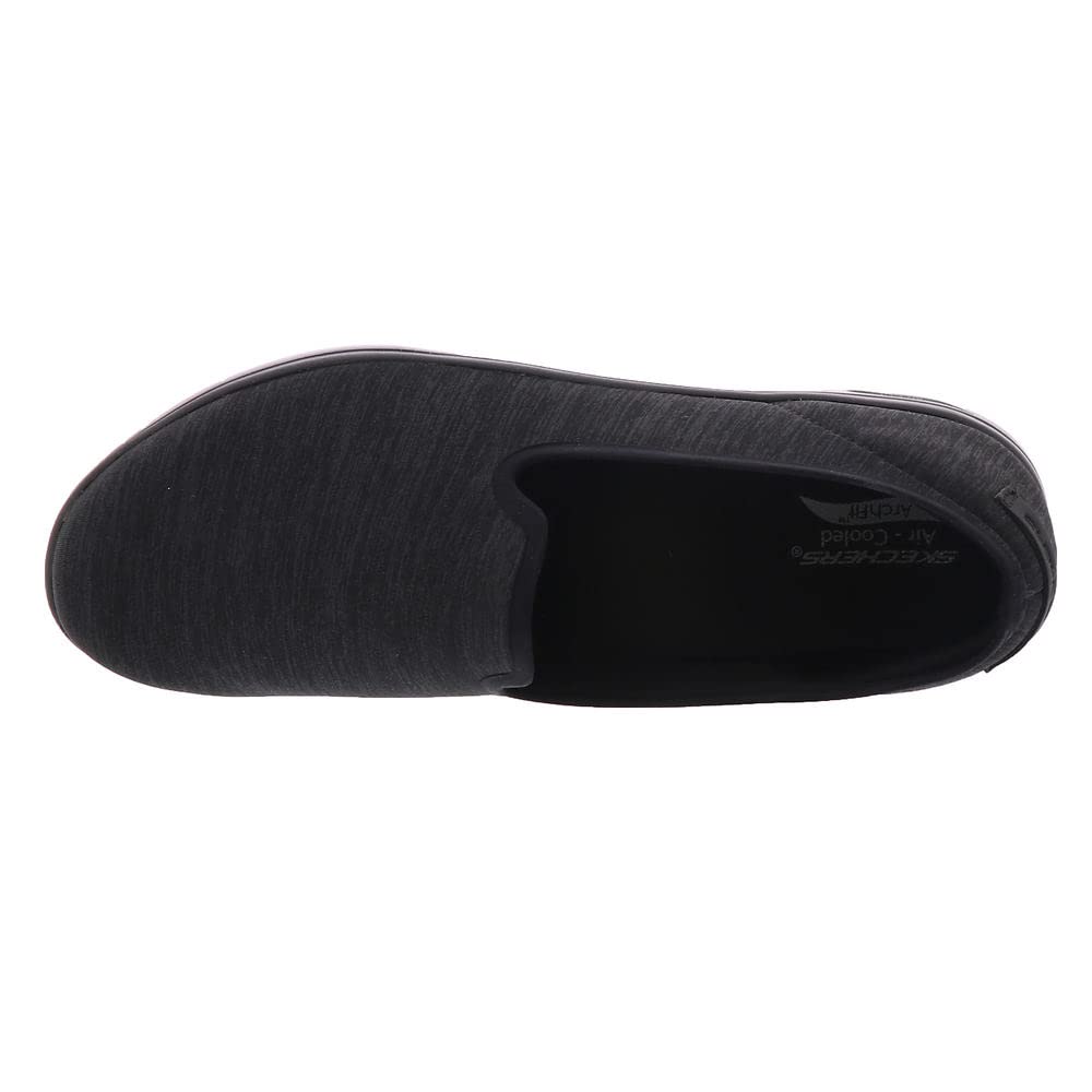 Skechers womens Arch Fit Uplift - Perceived Loafer Flat, Black, 11 US