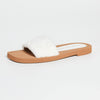 Stuart Weitzman Cammy Slide Sandal Natural 8 M