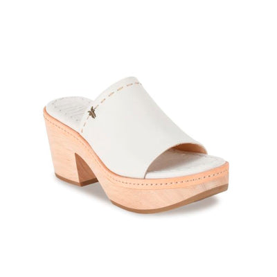 Frye Women's Hazel Slide, White - 7.5M