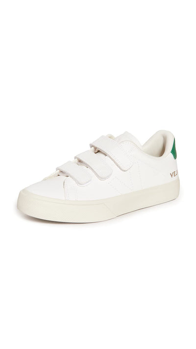 Veja Women's Recife Sneakers, Extra/White/Emeraude, 7 Medium US