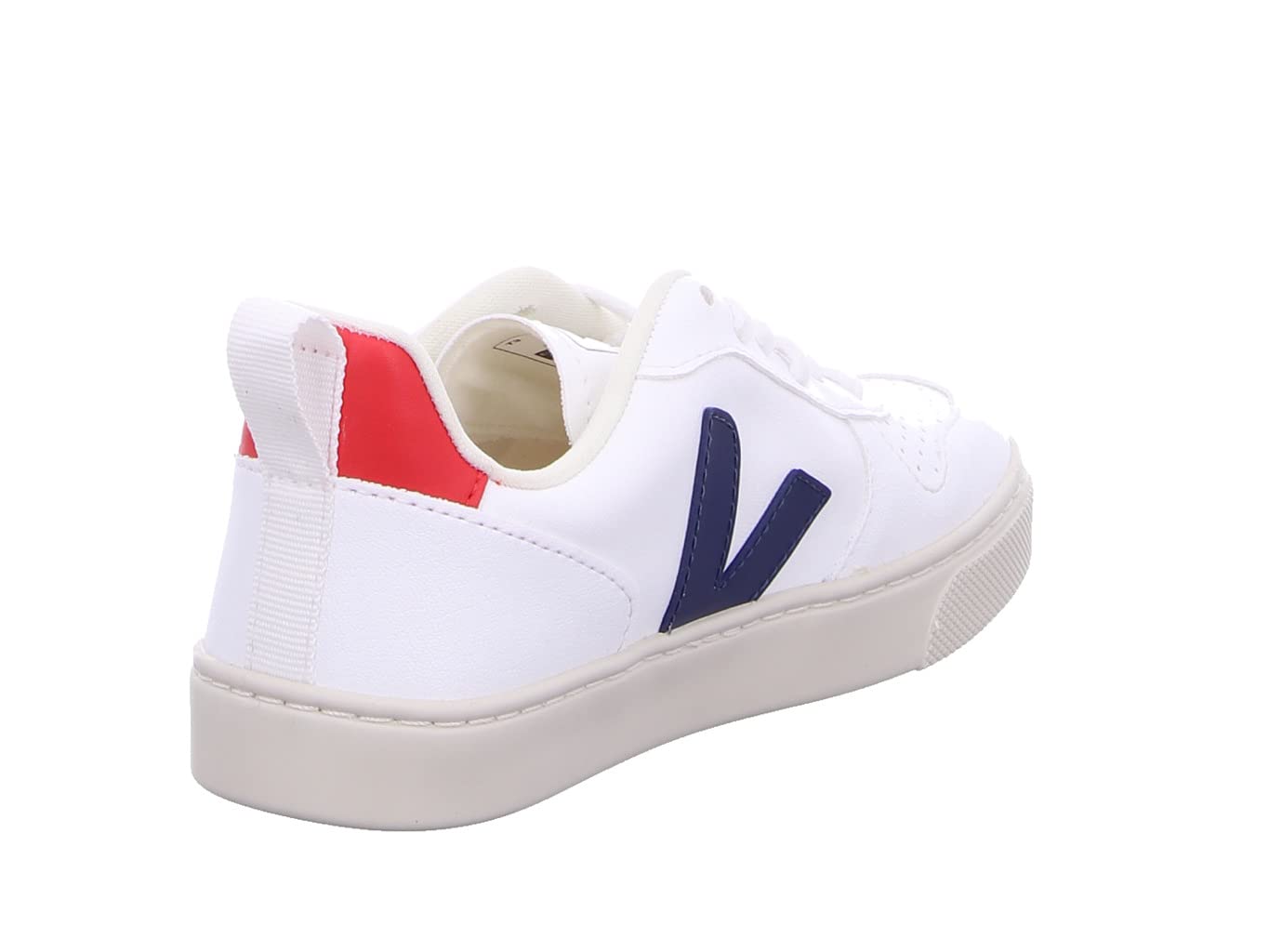 Veja Small V-10 Laces (Little Kid/Big Kid) White/Cobalt/Pekin Unisex EU 32 (US 1 Little Kid) M