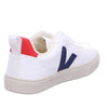 Veja V-10 Lace White/Cobalt Vegan 6 US Big Kid