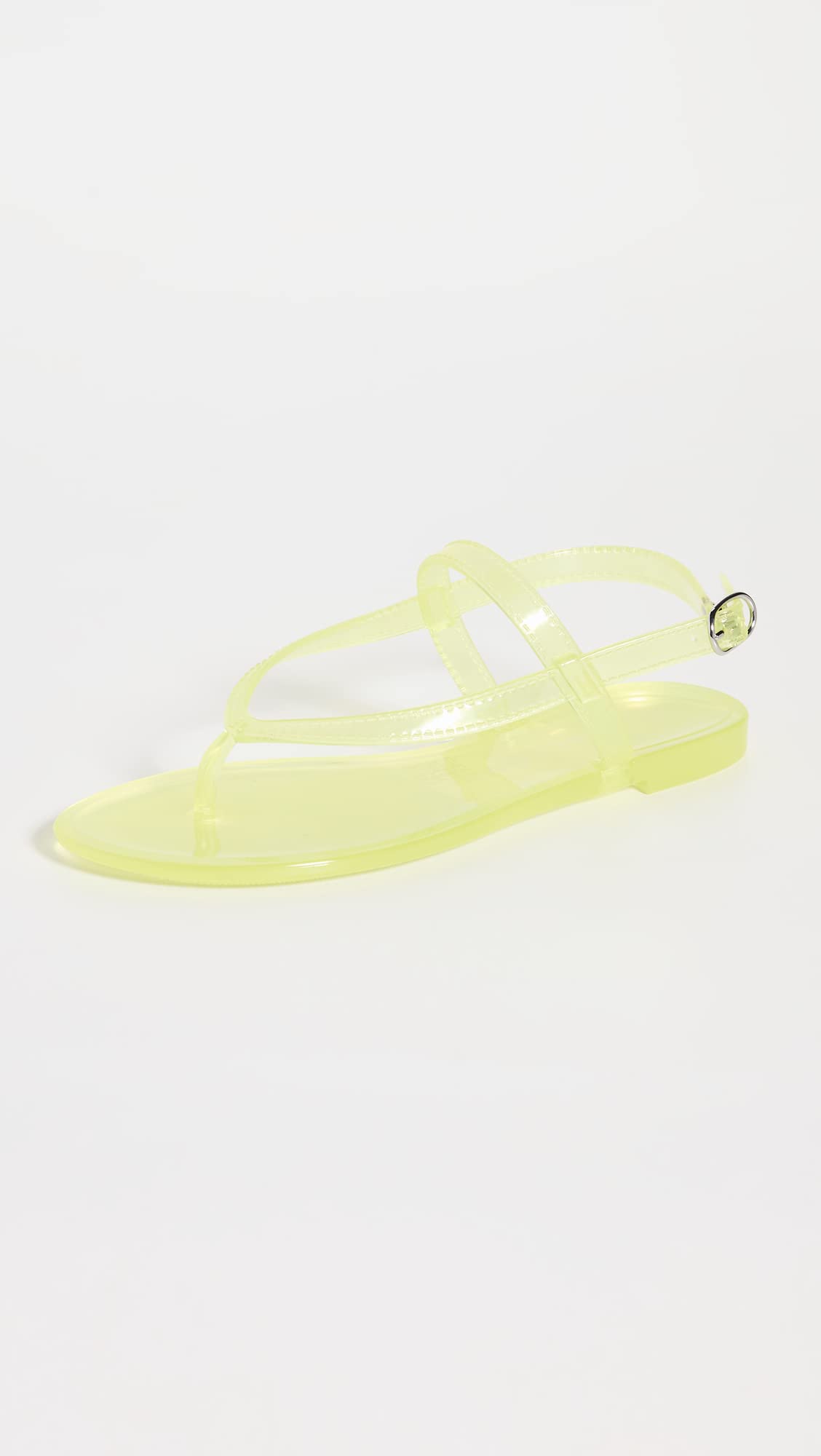 Stuart Weitzman Summer Jelly Sandal Electric Lime 6 B