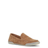 Frye Melanie Skimmer Loafer for Women - Classic Leather Slip-On Shoes with Timeless Style & Comfort, Almond - 12M