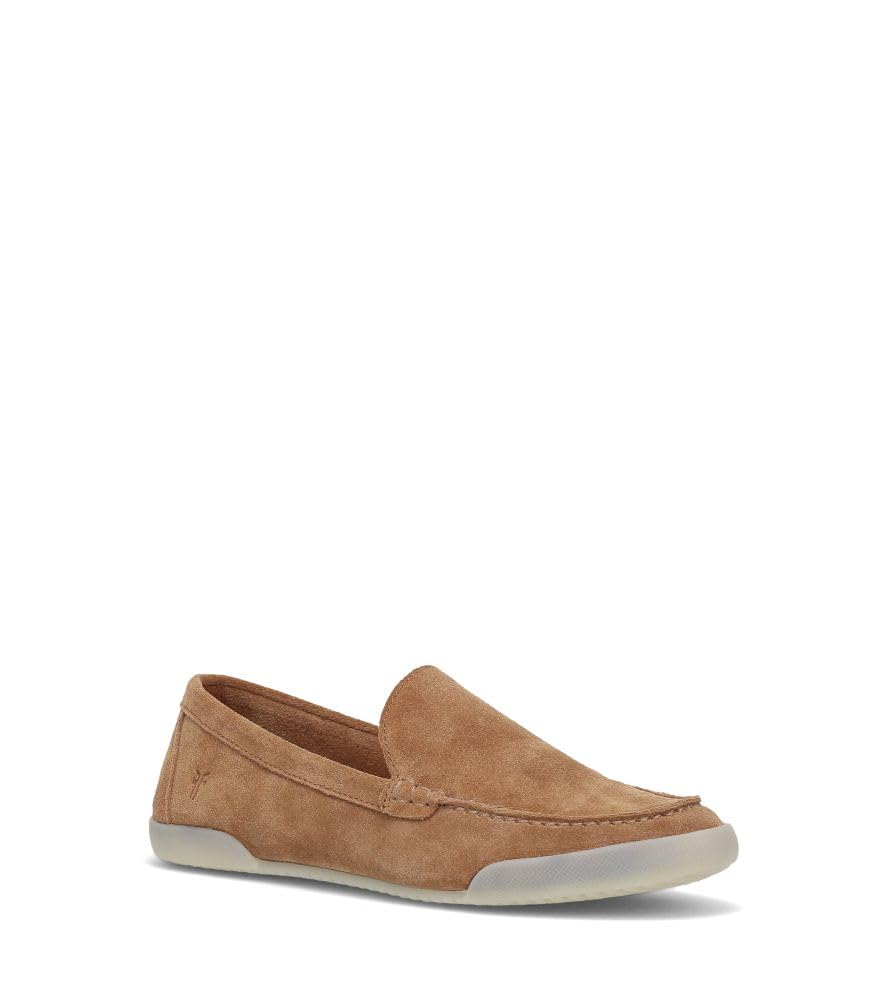 Frye Melanie Skimmer Loafer for Women - Classic Leather Slip-On Shoes with Timeless Style & Comfort, Almond - 12M