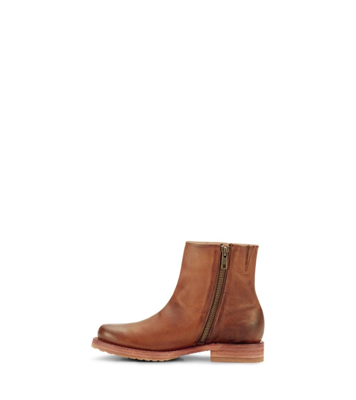 Frye Veronica Inside Zip Booties for Women Made from Premium Leather with Leather Lining, Goodyear Welt Construction, and Leather with Rubber Sole – 6” Shaft Height, Bronze - 5.5 M