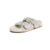 Stuart Weitzman Piper Chill Slide Sandal Perla/White 8 B