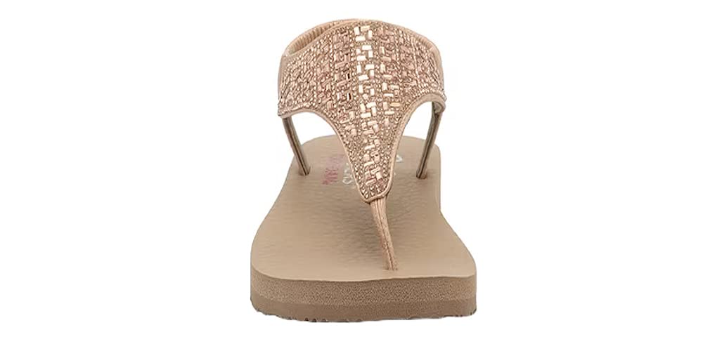 Skechers Women's MEDITATION - SWEET ROCK, Rose Gold, 6 M