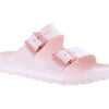 Birkenstock Women's Arizona Stealth Buckle EVA Sandals, Light Rose, Red, 8-8.5 Narrow US