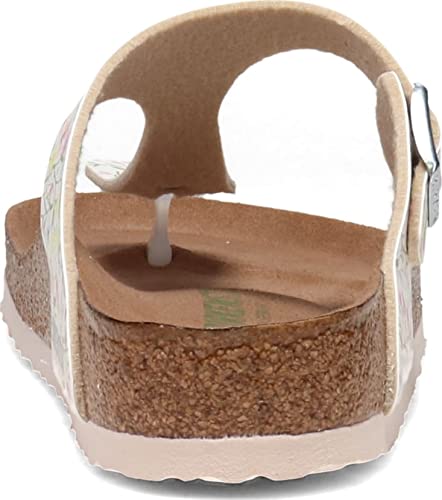 Birkenstock Women's Gizeh Vegan Birko-Flor Watercolor Flower White 41 R