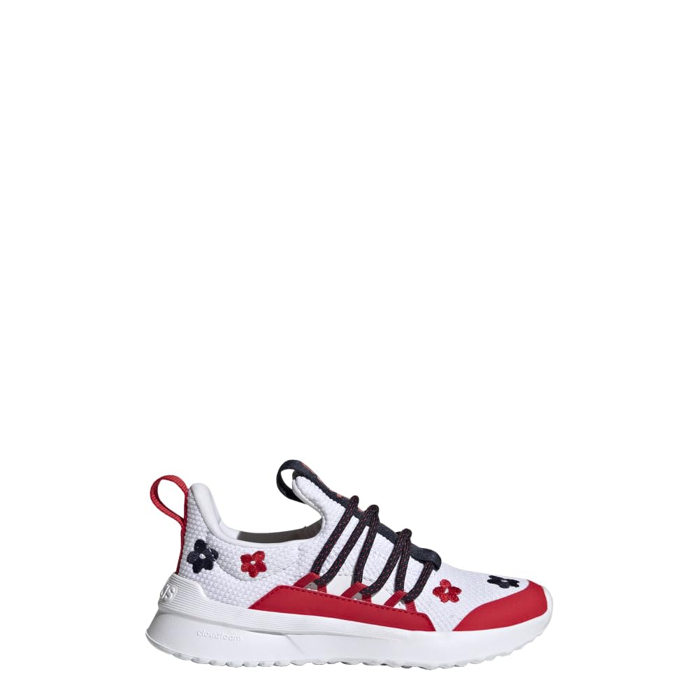 adidas Lite Racer Adapt 5.0 Slip-On Lace Shoes Kids', White, Size 1