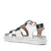 COLE HAAN WOMENS GRANDPRØ RALLY FISHERMAN SANDAL, SILVER SPECCHIO, 6-B US
